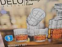 Nowa Karafka + 4 szklanki whiskey