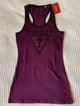 Guess logo NOWA bokserka damska top sliwkowa, logo czarne, rozmiar S