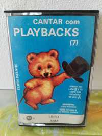 Cassete áudio RARA - Cantar com Playbacks -Êxitos Infantis