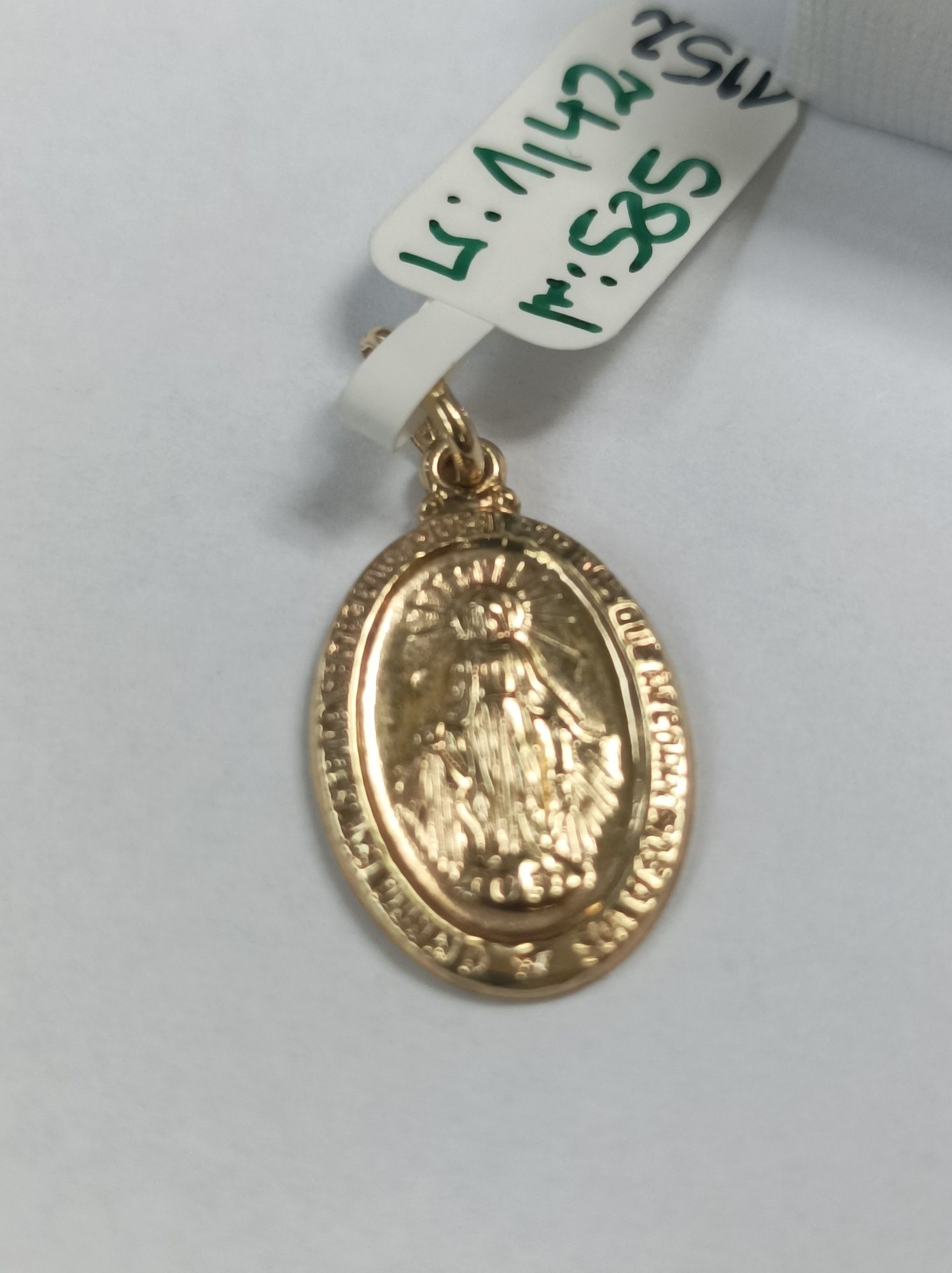 Złoty wisiorek, cudowny medalik złoto 585 (11M)