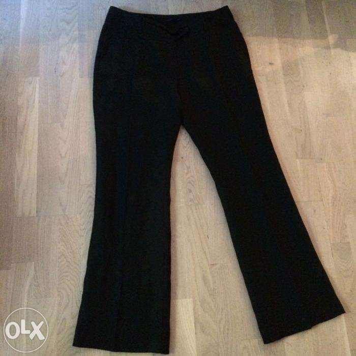 Czarne spodnie TATUUM XL/L ROZ. 42 100 % LEN lato