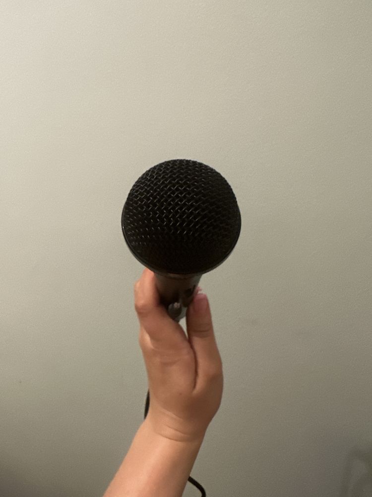 Mikrofon DM 20 SL zabawkowy na mini jack karaoke czarny