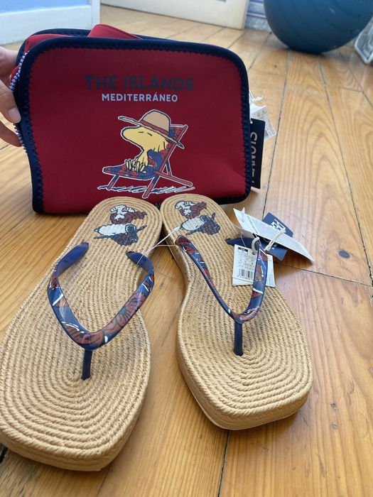 Conjunto chinelos 39 e bolsa - com etiquetas, woman secret