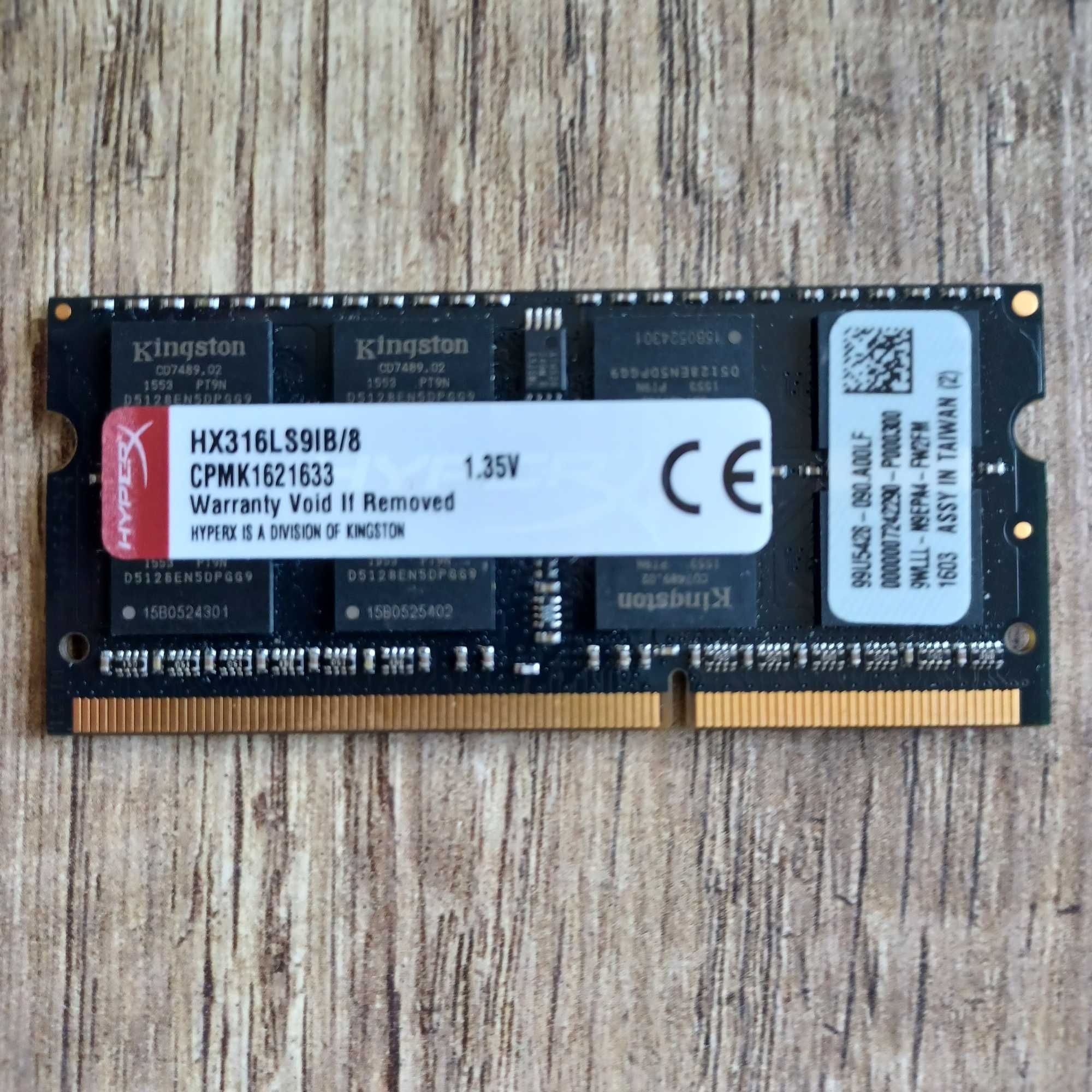 Kingston HyperX HX316LS9IB/8 DDR3L-1600 CL9 SDRAM