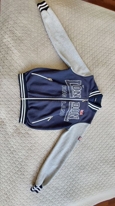 Bluza dresowa basebolowka junior, rozm. S