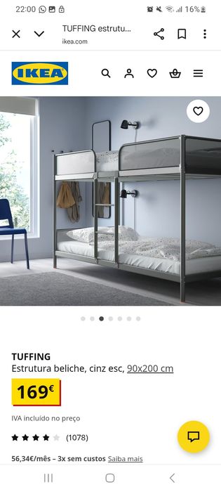 Beliche em otimo estado. Vendo com os dois colchoes. Praticamente novo