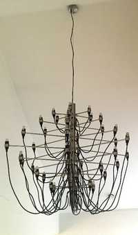 Lampa wisząca Gino Sarfatti 42 żarówki loft industrialna
