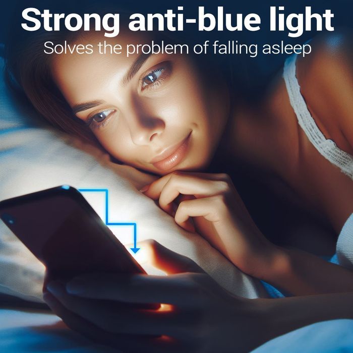 Hartowane szkło Anti-Blue Full Glue do Samsung Galaxy A22 4G/M22 4G