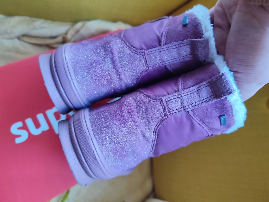 Śniegowce Gore-Tex Superfit rozmiar 33 dla dziewczynki