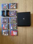 PS4 + 2 Comandos e  9 jogos