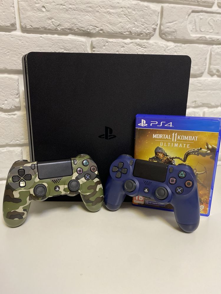 Ps4 slim 1TB + 2 джойстики і MK11 Ultimate