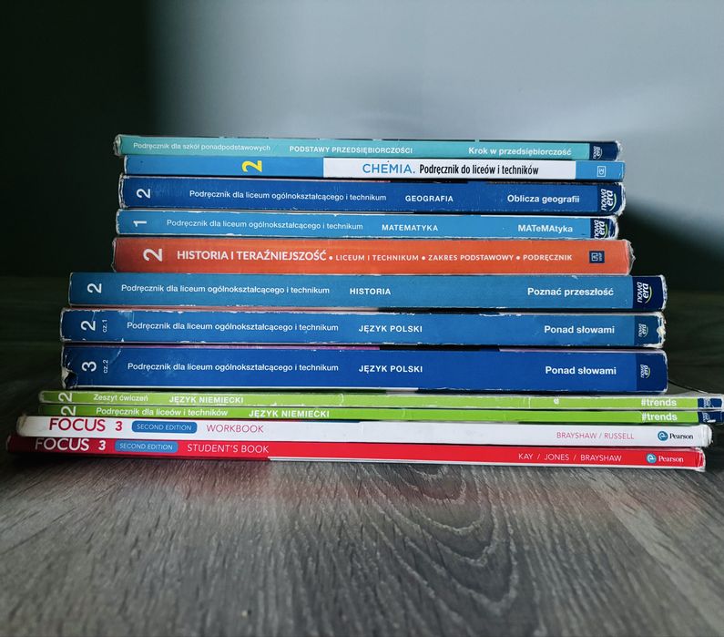 podręczniki liceum technikum