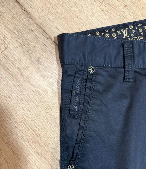 Spodnie Eleganckie Meskie Louis Vuitton Czarne rozm 30/34