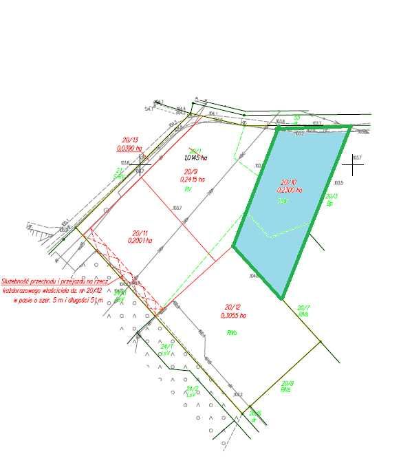 Działka budowlana 2300 m² – spokojna okolica, przy lesie, Adamowo