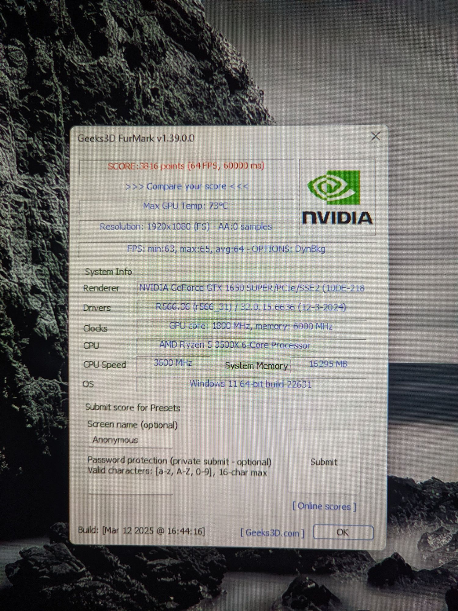 Відеокарта msi 1650 super