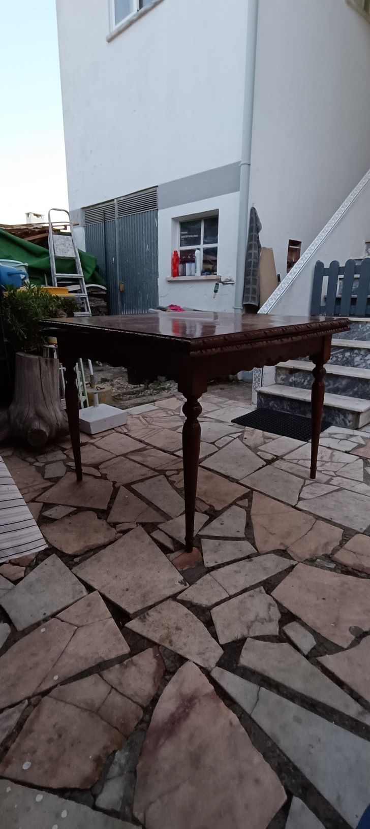 Mesa antiga trabalhada meados 1950