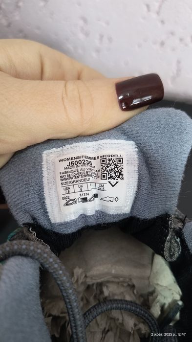 ОРИГІНАЛ Кросівки Кроссовки трекінгові Merrell J500236 зима шкіра 27 с