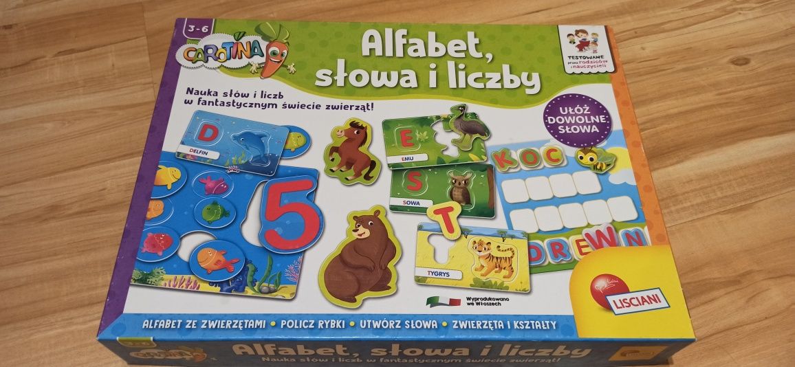 Alfabet, słowa i liczby