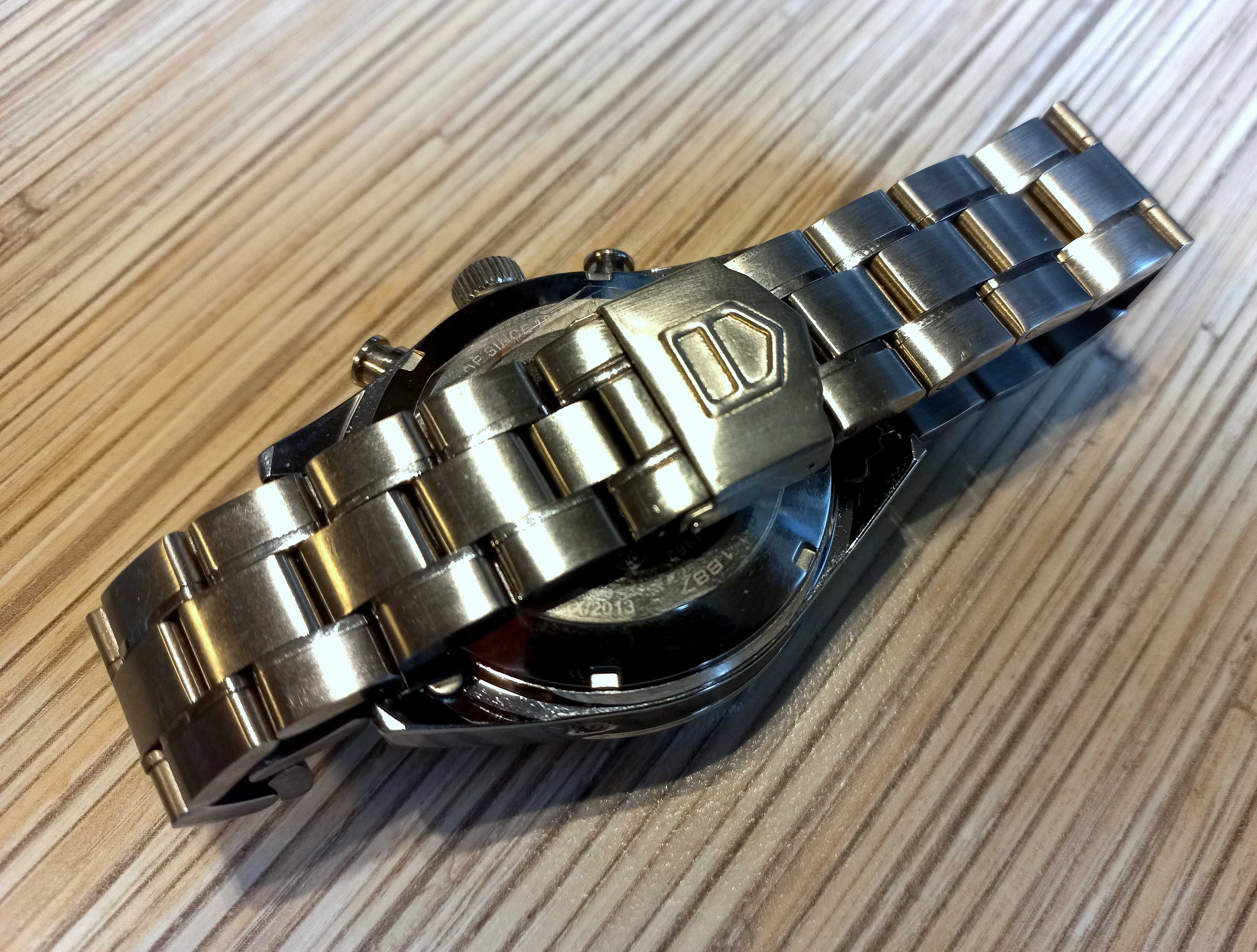 PIĘKNY nowy zegarek męski Graphite-Orange design AUTOMATIC
