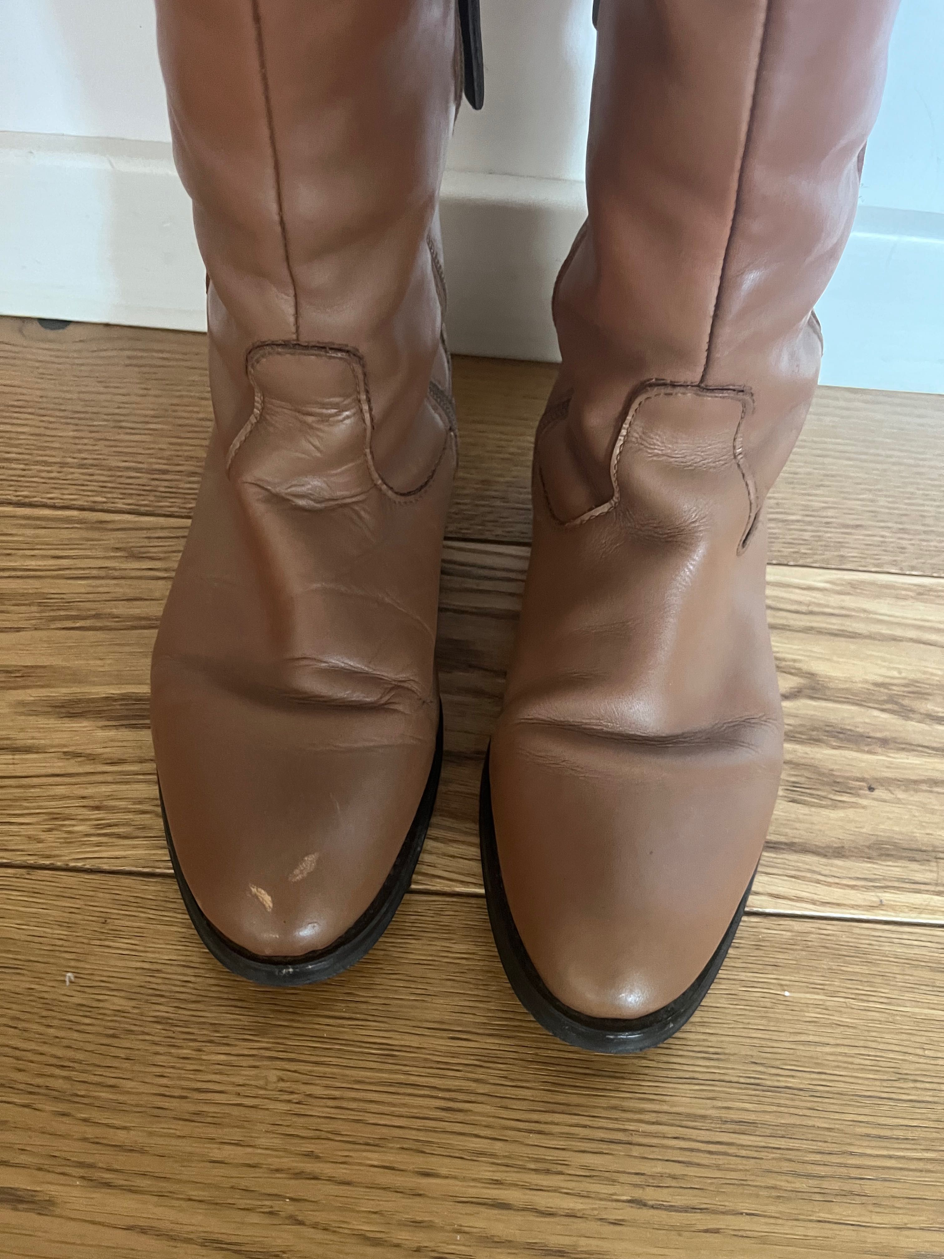 Kozaki Tommy Hilfiger brązowe r. 38