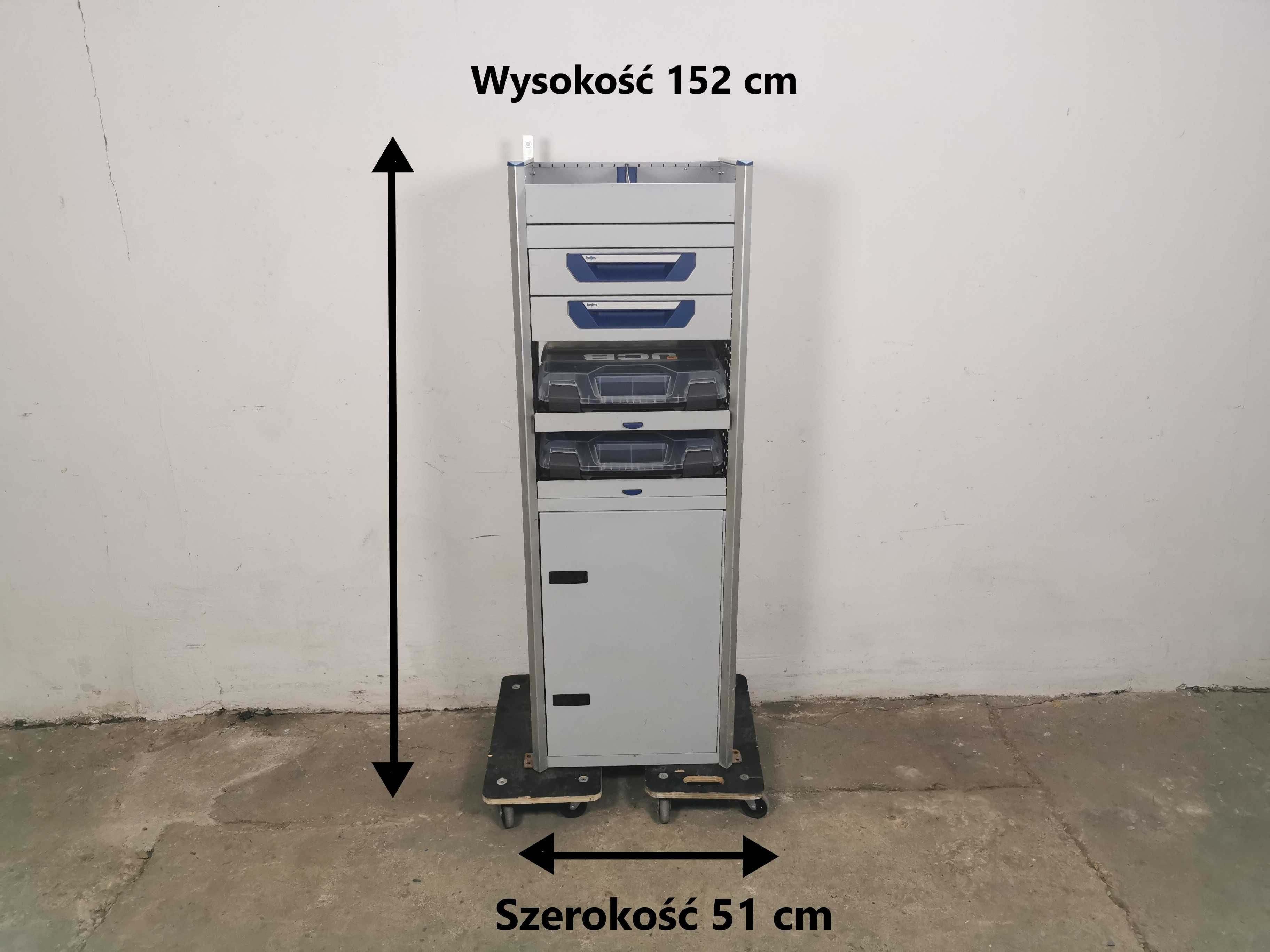 Zabudowa serwisowa warsztatowa regał samochodowy serwisowy SORTIMO