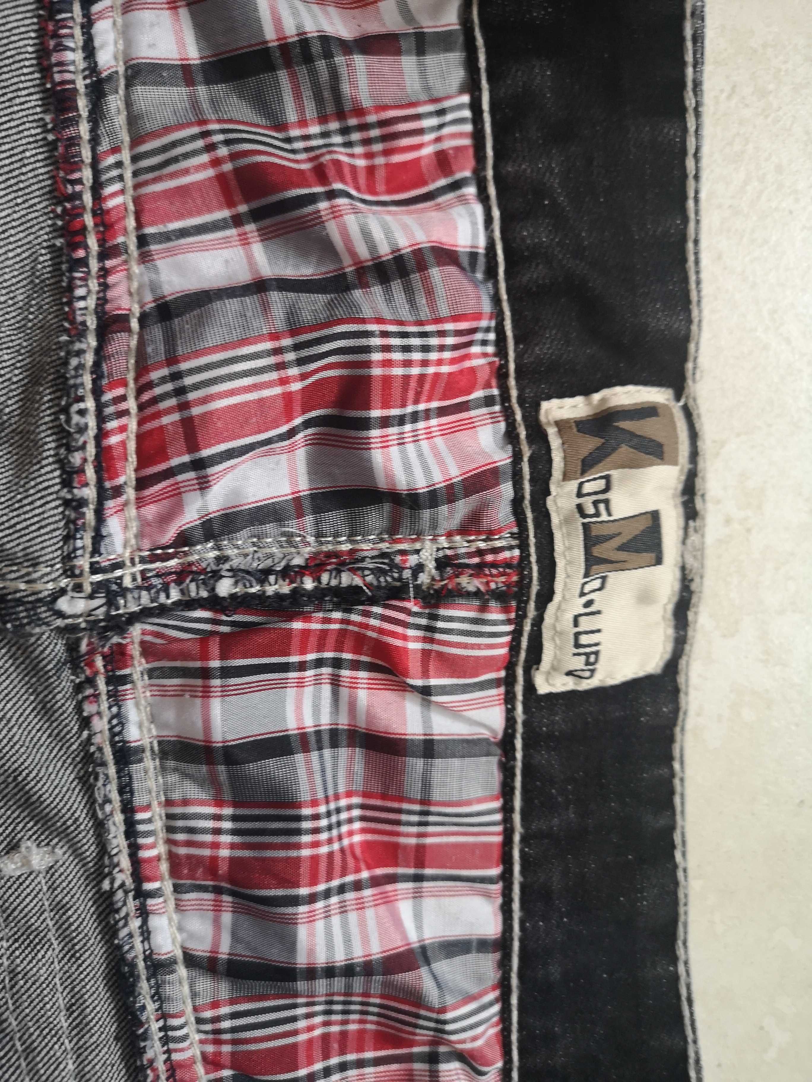 Spodnie jeansy, dzinsy KOSMO LUPO malowane jak NOWE