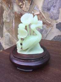 Escultura Chinesa jade Branco Imperial 12 cm séc XIX China