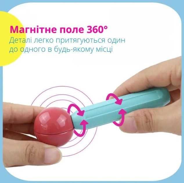 Дитячий магнітний конструктор "Магнітні блоки"/Magnetic sticks