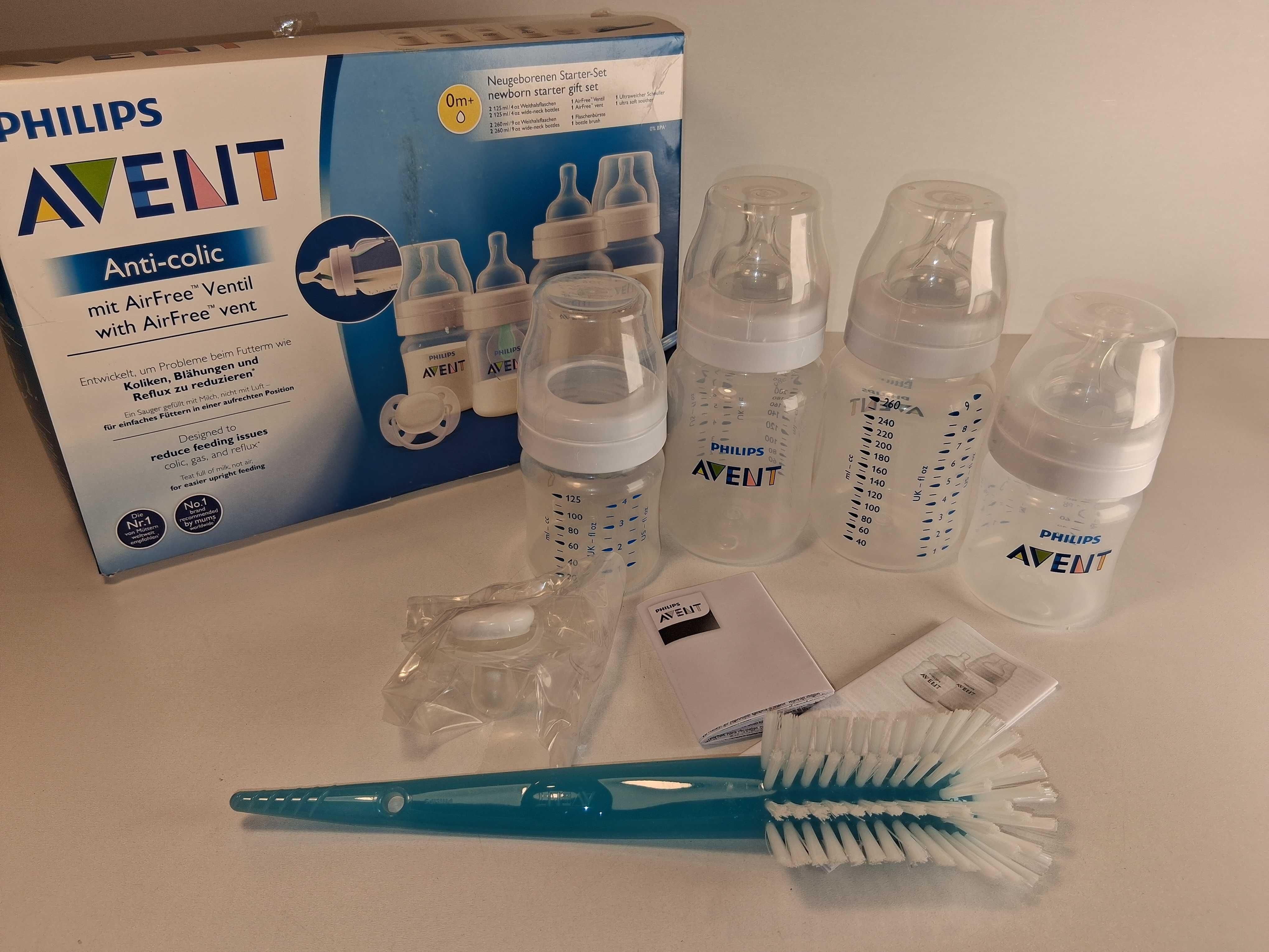 G022 Philips Avent Zestaw Startowy Butelki Antykolkowe AirFree Wentyl