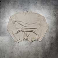 MĘSKI Elegancki Beżowy Sweter Bawełniany Emporio Armani Jeans Premium