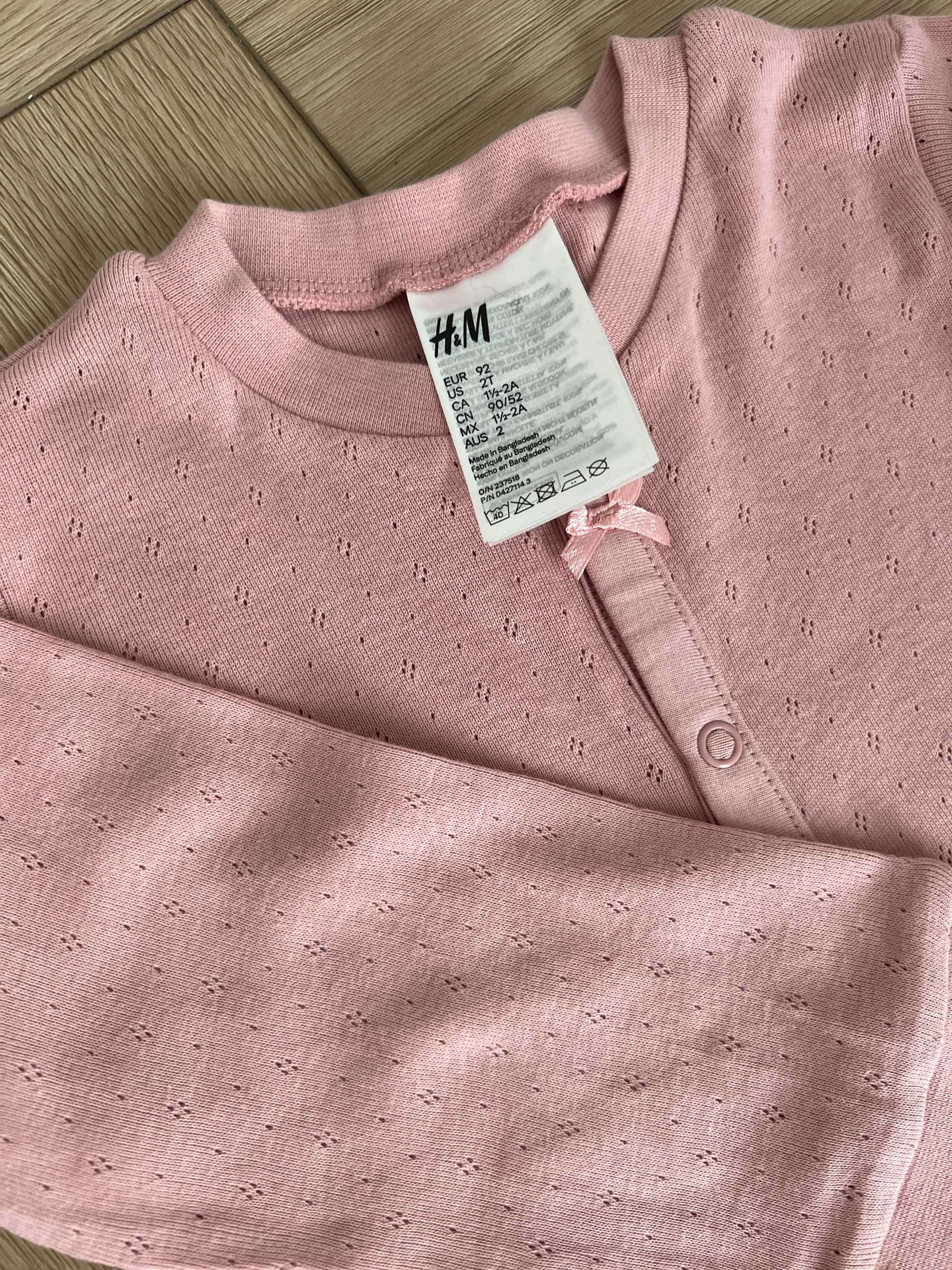 2 pak NOWE śpiochy pajac dla dziecka H&M dla dziewczynki rozmiar 92/98