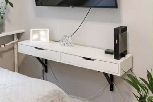 Półka szafka pod tv wisząca ikea ekby alex