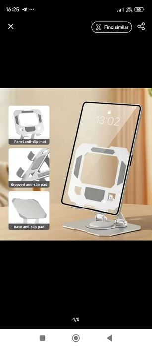 Suporte de metal regulável para tablets consolas telemóvel etc