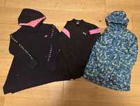 Komplet ciuchów dziewczęcych bluzy, softshell rozmiar 146-152