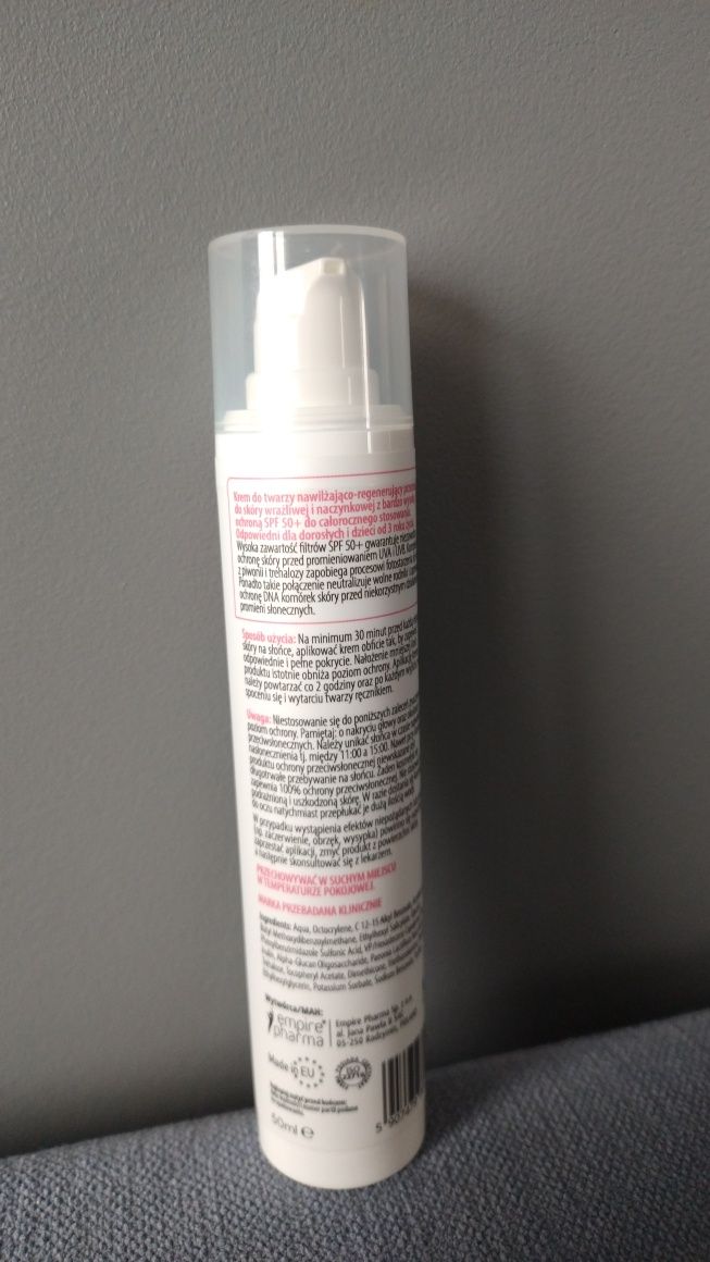 Krem do twarzy Solverx spf 50