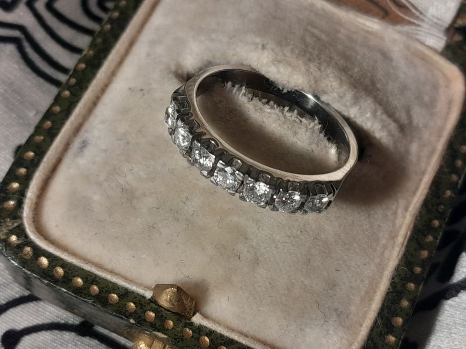 R.13 Obrączka Iskrzące Brylanty 0.55ct Złoto 585 WYCENA