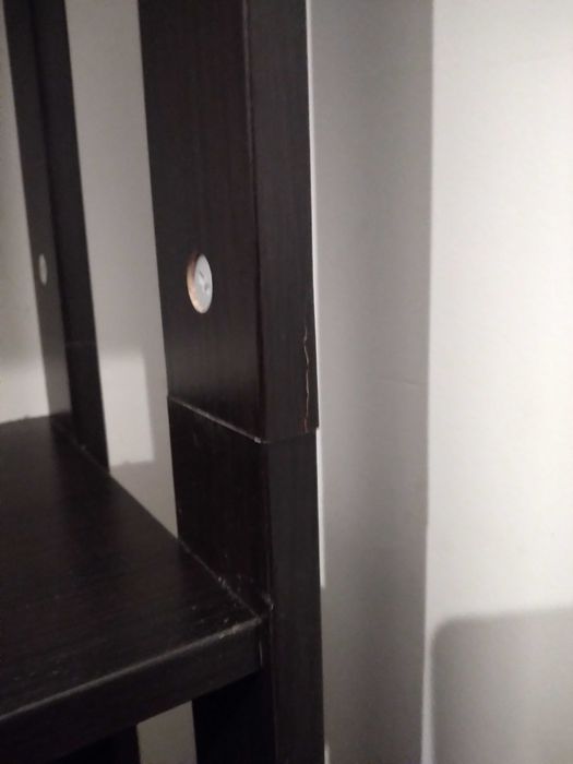 Regał IKEA Laiva brązowo-czarny 165 cm x 62 cm