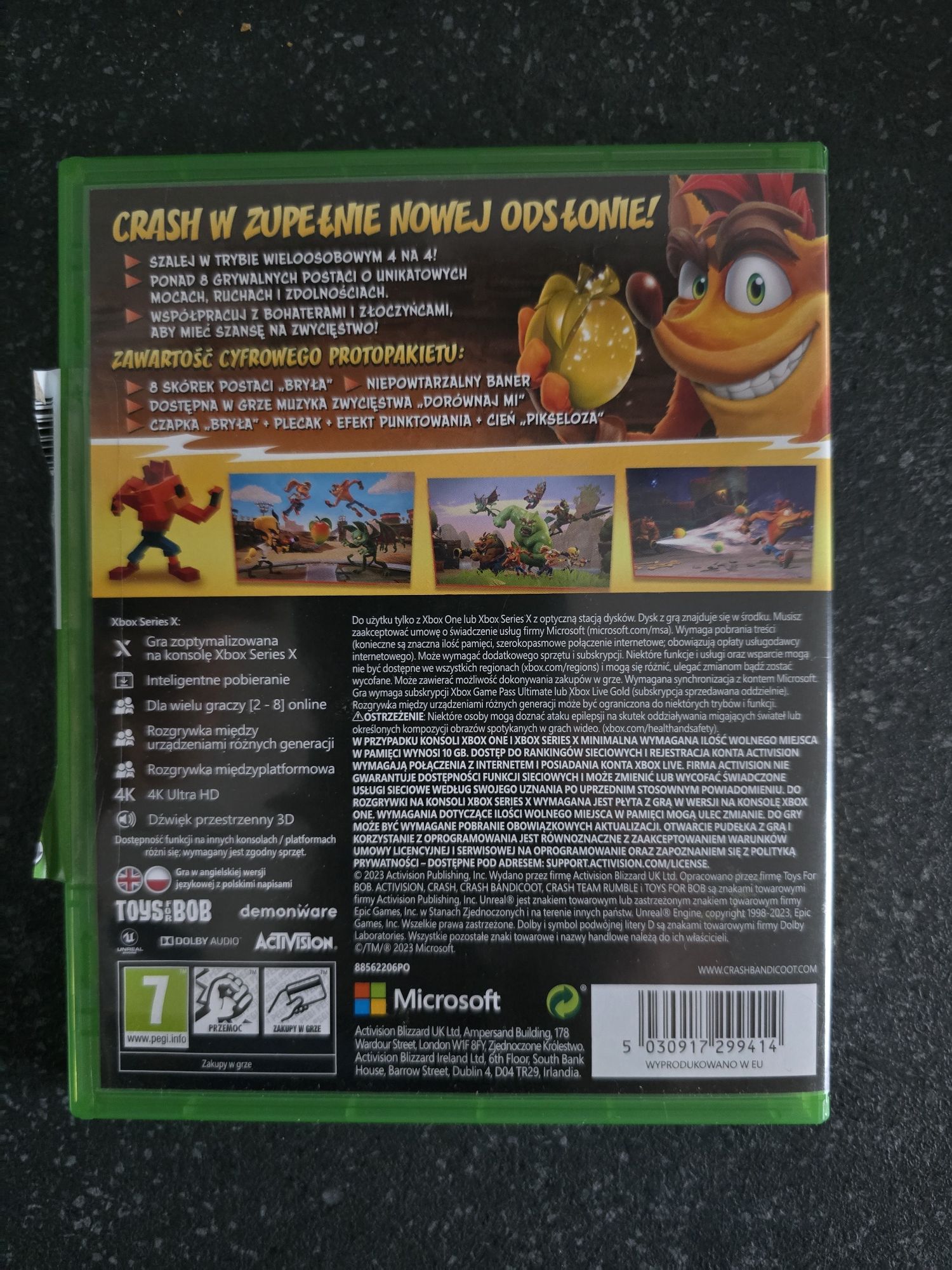 Crash Team Rumble xbox one wersja PL