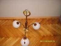 lampa - żyrandol trójramienny i lampa stojąca