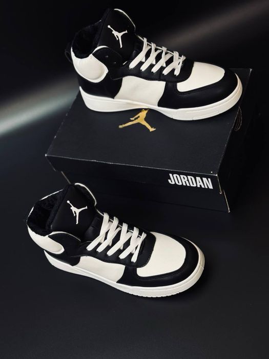 СКИДКА!!! кроссовки женские Найк Джордан/ кеды зимние Nike Jordan кожа