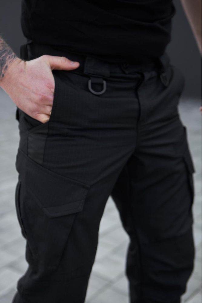 Тактичні штани «Strayker» чорний колір поліція ДСНС ріп-стоп