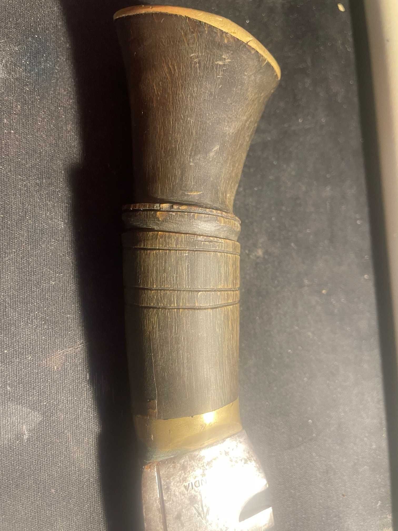 Oryginalny wojskowy nóż Kukri, Gurkha XX w. sygnowany