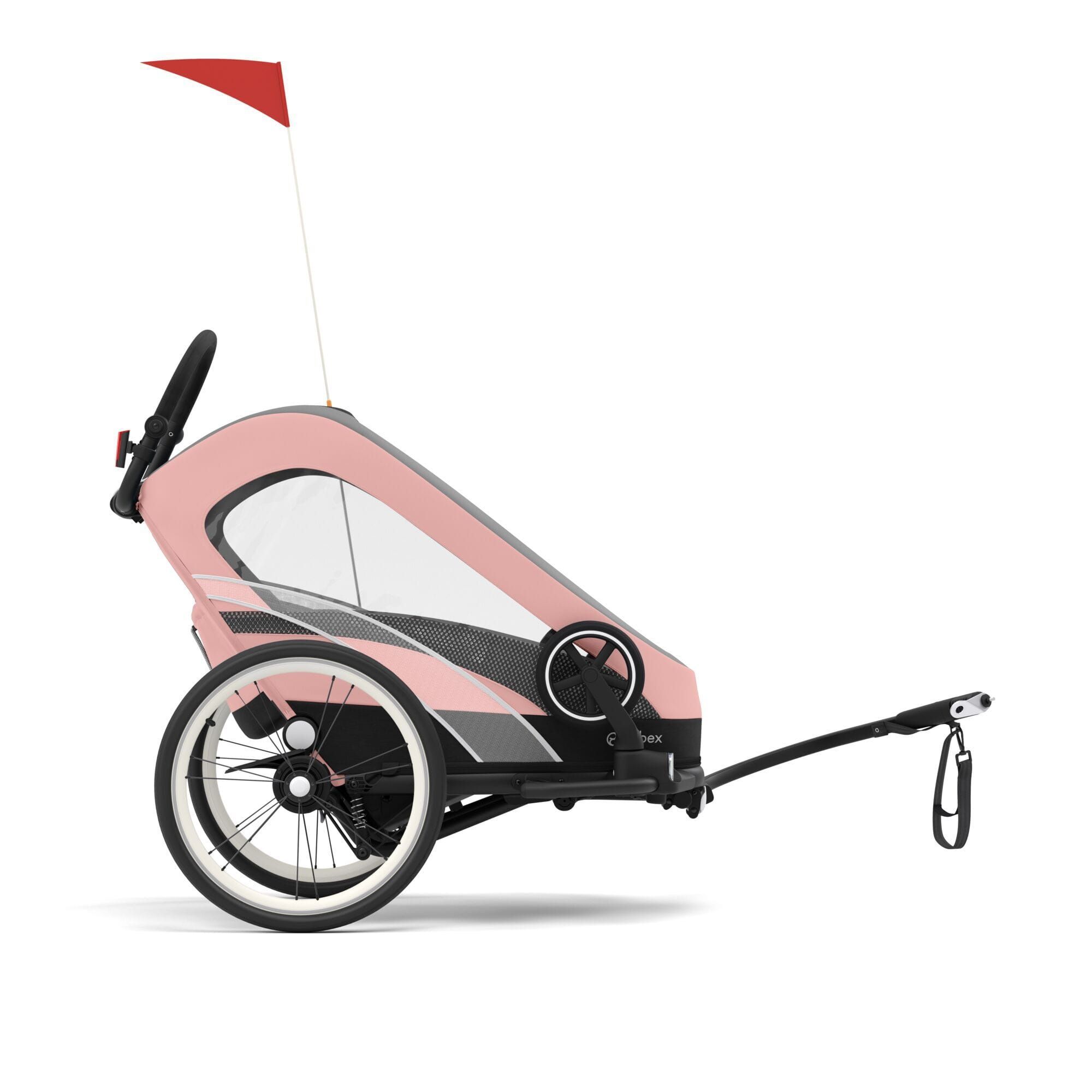 Cybex Zeno Bike Light Pink wózek przyczepka rowerowa pojedyncza