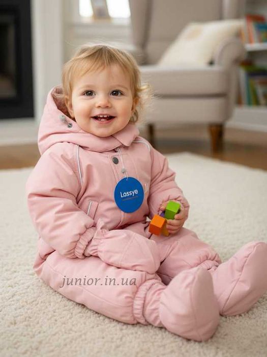 Зимовий суцільний Комбінезон Lassye  для дівчинки (64р)