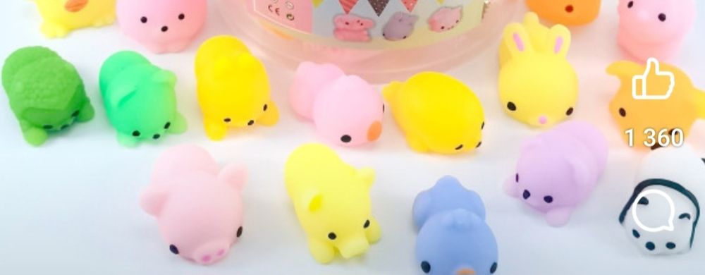 Zestaw moczi gniotka zabawka