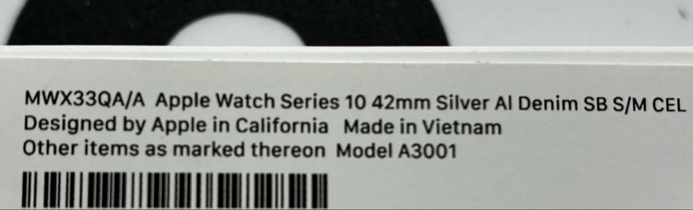 Apple Watch 10 42mm Silver Cellular