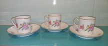Rosenthal filiżanki 3 sztuki z podstawkami porcelanowe 55 ml