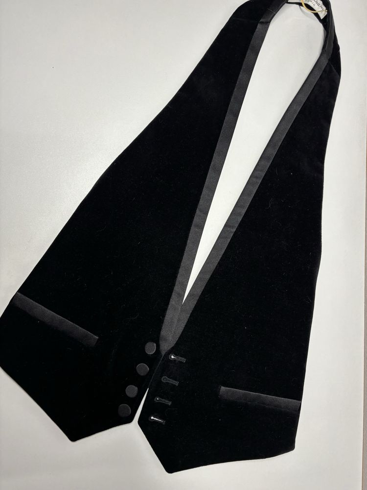 Czarna elegancka kamizelka Saint Laurent