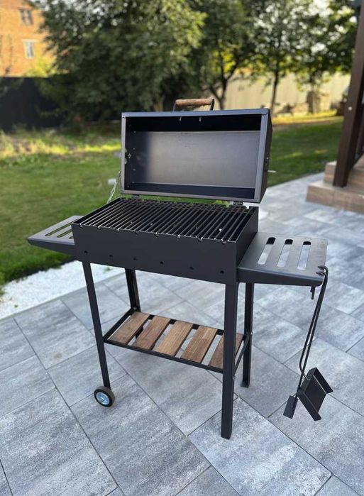 Компактний мангал для будинку на 8 шампурів метал 4 мм ПОСИЛЕНИЙ