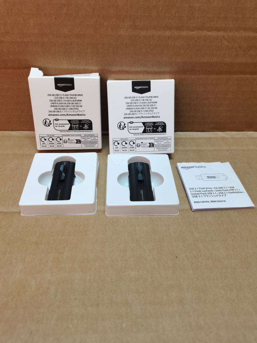 Amazon Basics pamięć flashUSB3.1 256GB prędkość odczytu130 MB/s 2szt.